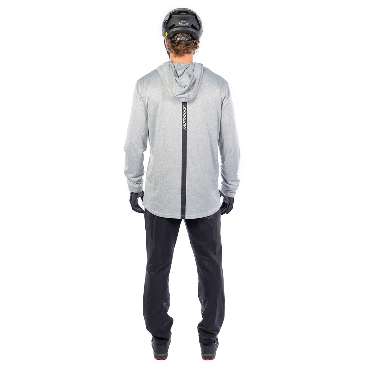 Baux Hooded UPF LS Tee - Silver Heather