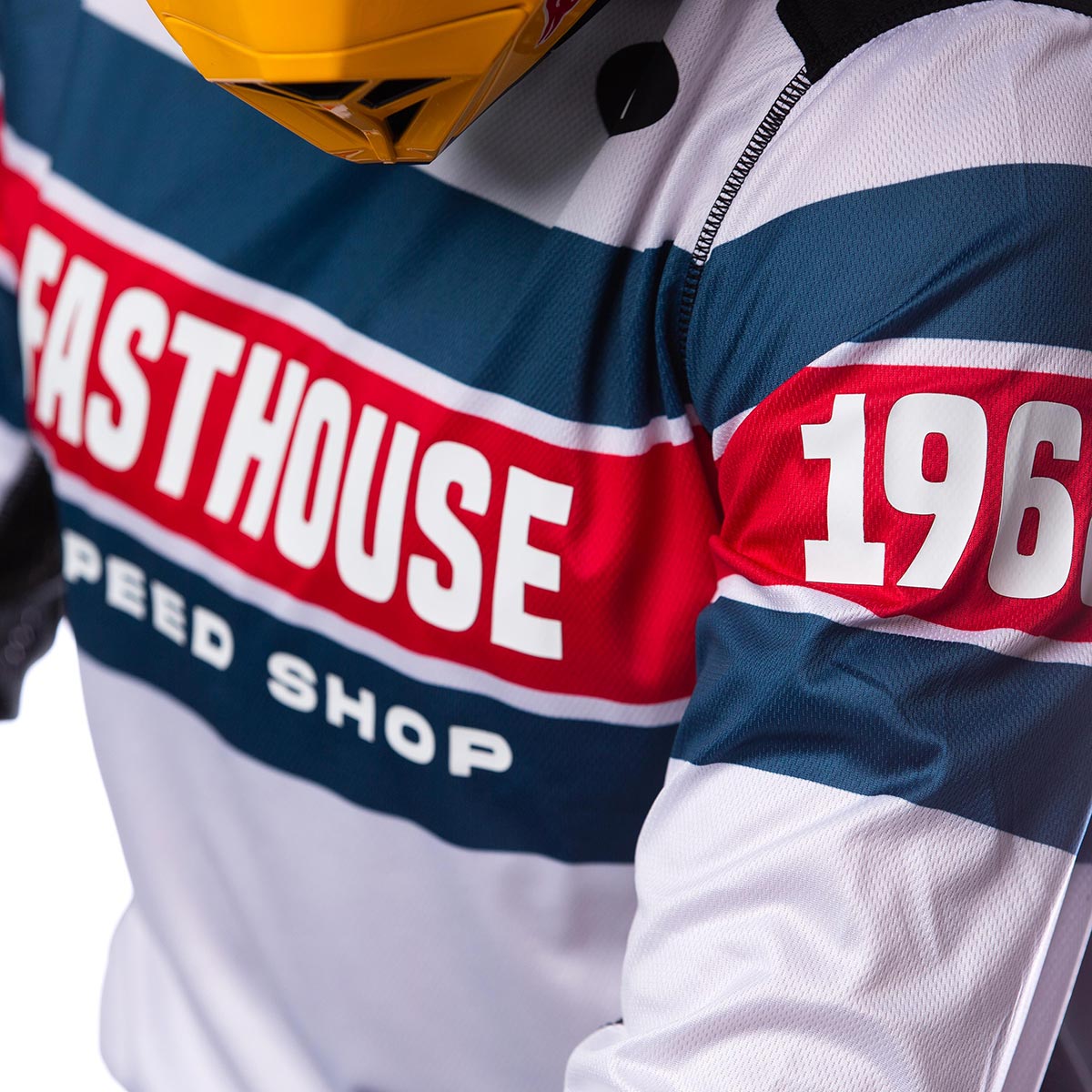 Grindhouse Analogue LS Jersey - White Fasthouse FH Brand / No Collab Fasthousedev