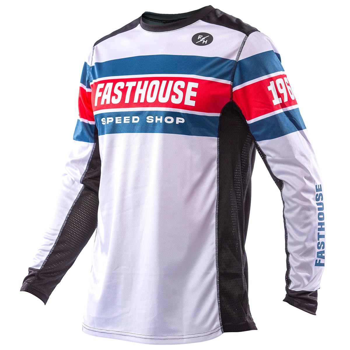 Grindhouse Analogue LS Jersey - White Fasthouse FH Brand / No Collab Fasthousedev