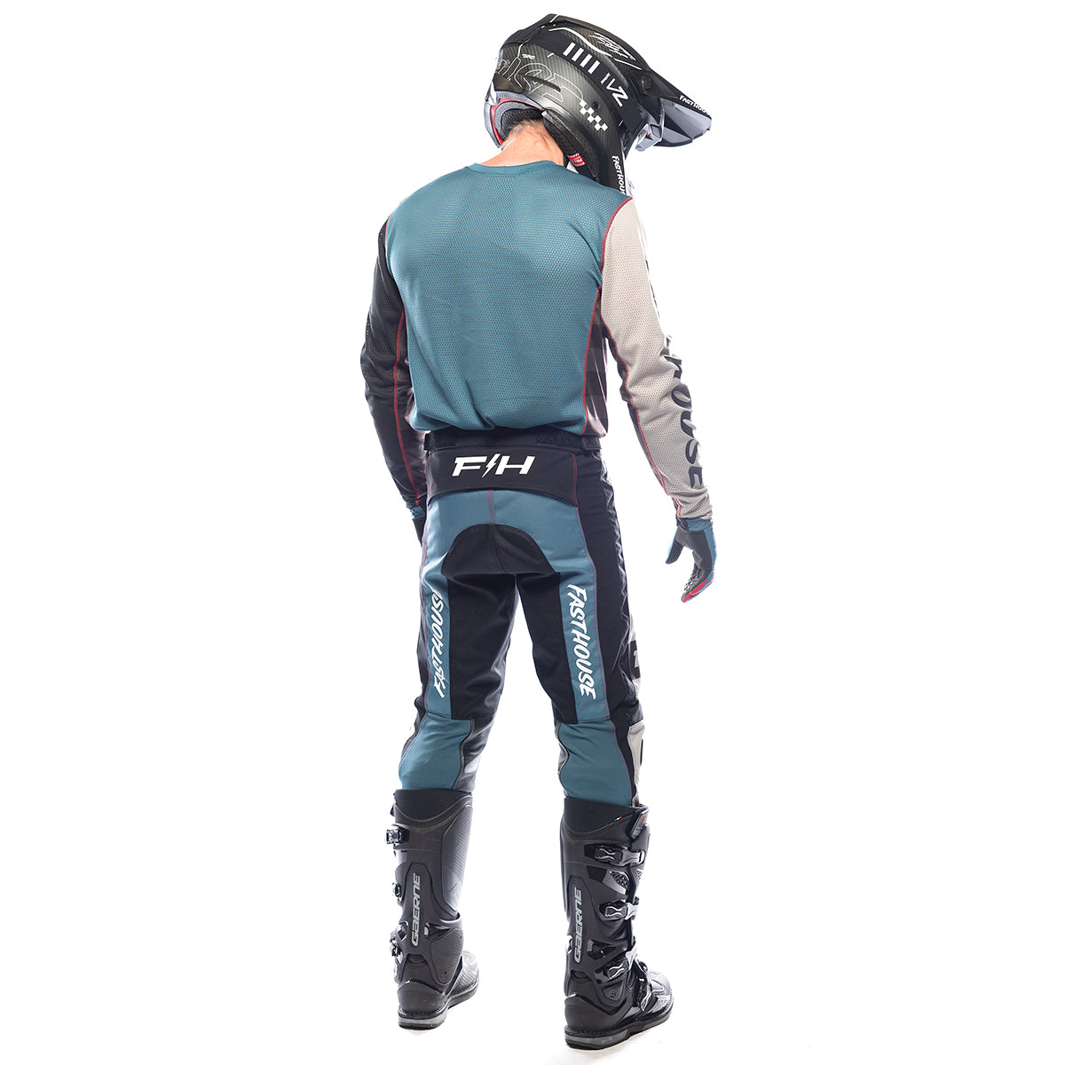 Grindhouse Club Pant - Light Gray/Black/Teal