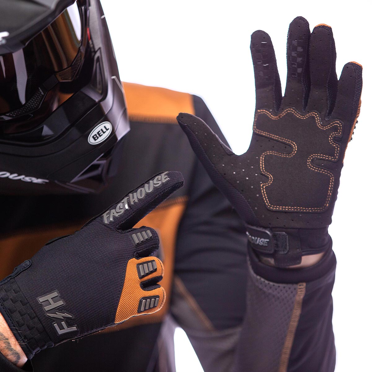 Off-Road Bronx LS Jersey - Black/Camel Fasthouse FH Brand / No Collab Fasthousedev