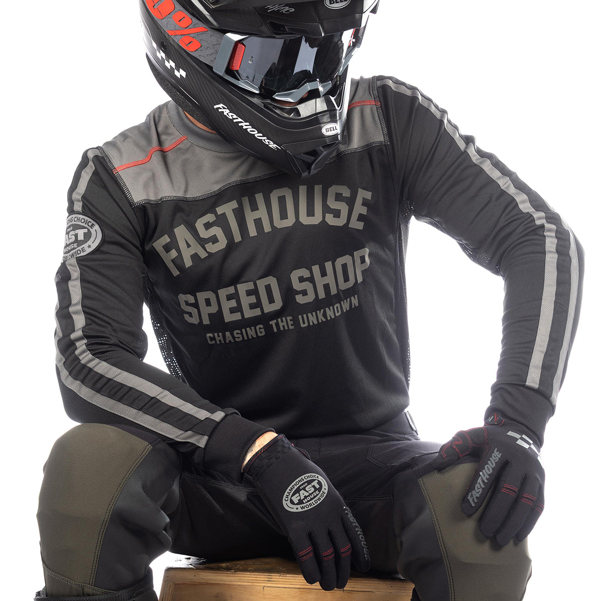 Sanguaro Petrol LS Jersey, Black Fasthouse FH Brand / No Collab Fasthousedev
