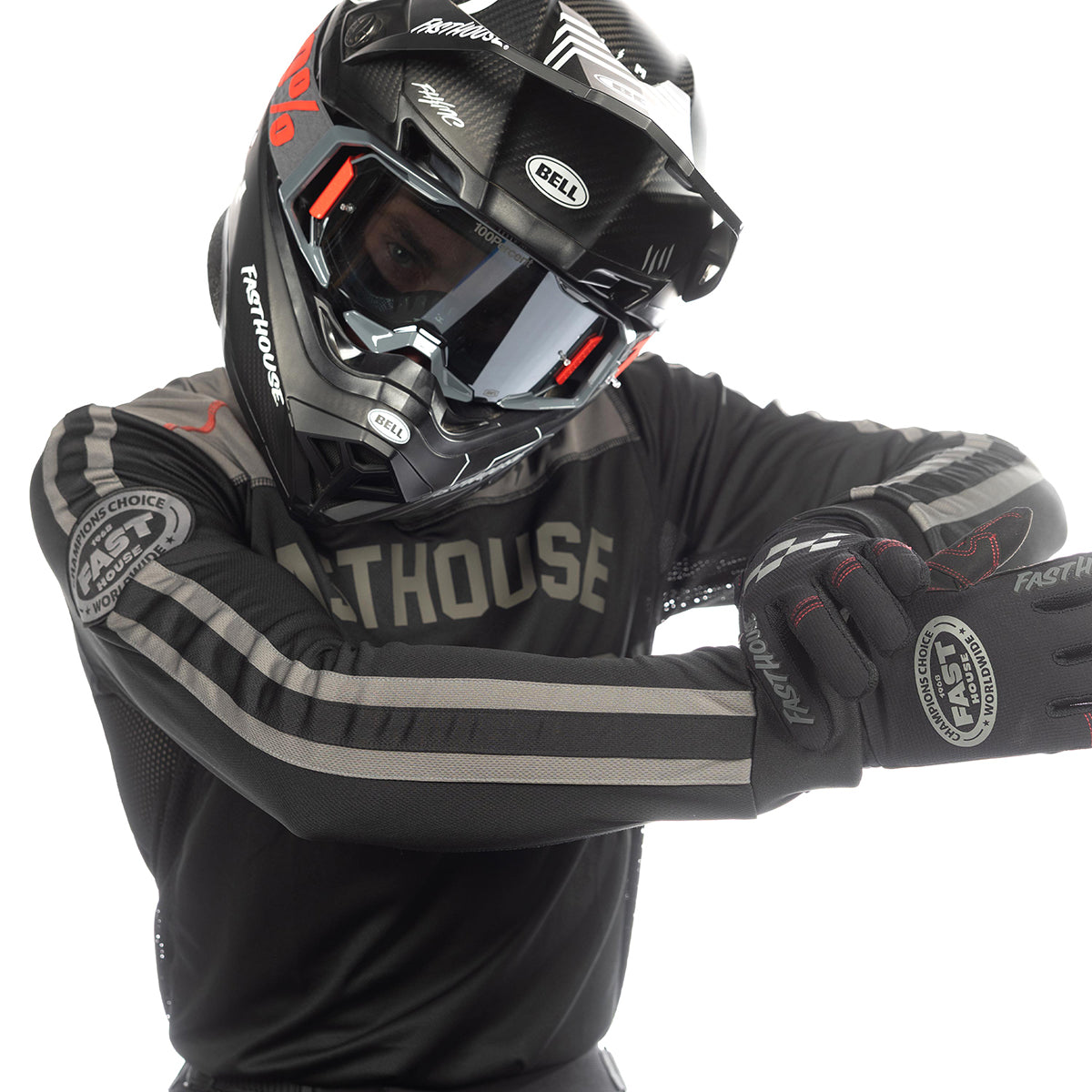 Sanguaro Petrol LS Jersey, Black Fasthouse FH Brand / No Collab Fasthousedev