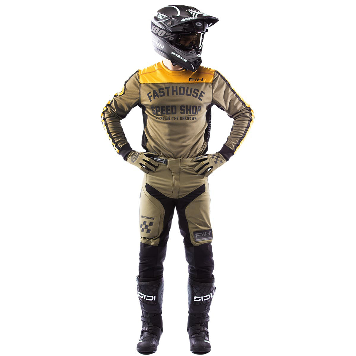 Sanguaro Petrol LS Jersey - Olive/Vintage Gold Fasthouse FH Brand / No Collab Fasthousedev