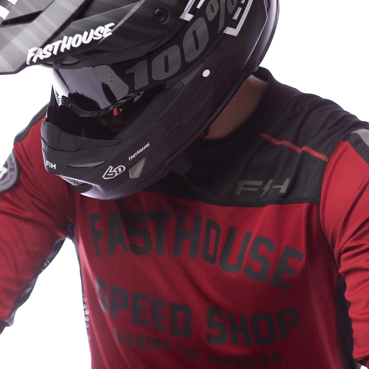 Sanguaro Petrol LS Jersey - Cardinal Fasthouse FH Brand / No Collab Fasthousedev