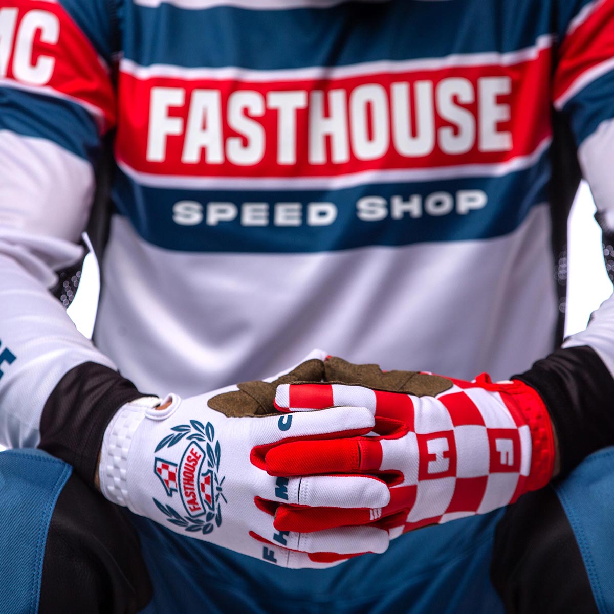 Grindhouse Analogue LS Jersey - White Fasthouse FH Brand / No Collab Fasthousedev