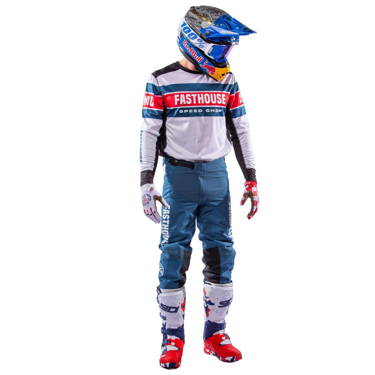 Grindhouse Analogue LS Jersey - White Fasthouse FH Brand / No Collab Fasthousedev