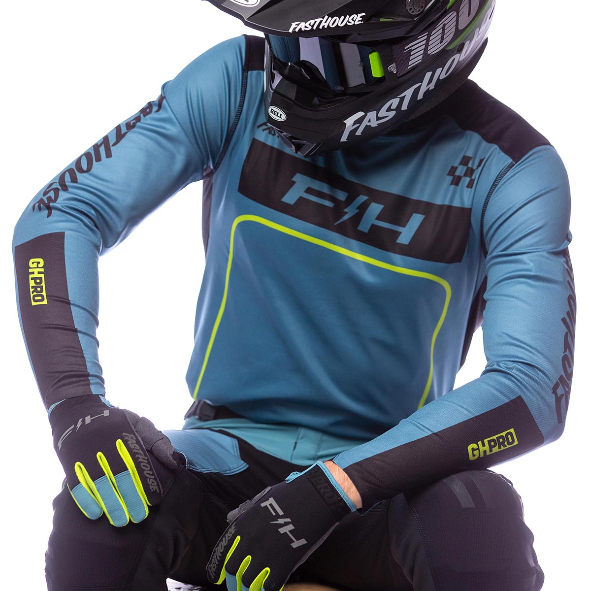 Grindhouse Pro Apex LS Jersey - Slate Fasthouse FH Brand / No Collab Fasthousedev