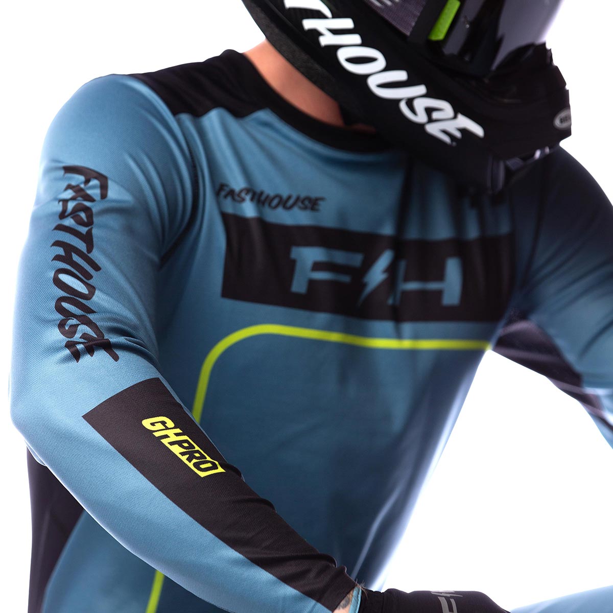 Grindhouse Pro Apex LS Jersey - Slate Fasthouse FH Brand / No Collab Fasthousedev
