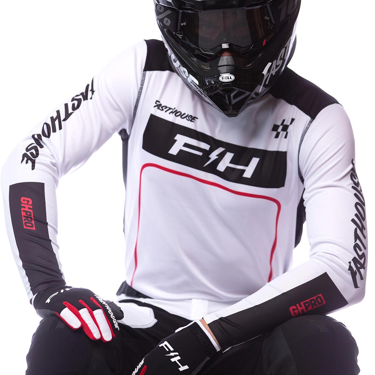 Grindhouse Pro Apex LS Jersey - White Fasthouse FH Brand / No Collab Fasthousedev