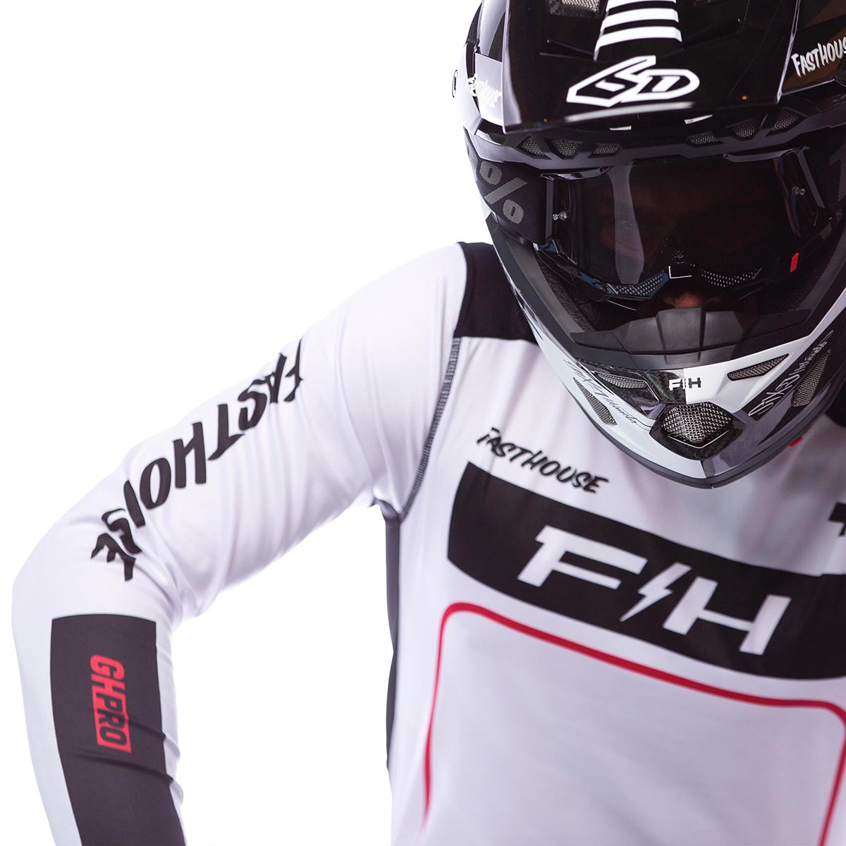 Grindhouse Pro Apex LS Jersey - White Fasthouse FH Brand / No Collab Fasthousedev