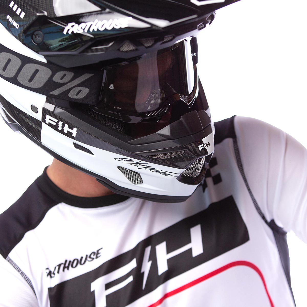 Grindhouse Pro Apex LS Jersey - White Fasthouse FH Brand / No Collab Fasthousedev