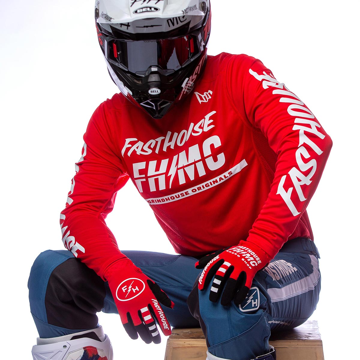 Grindhouse Score Jersey - Red Fasthouse FH Brand / No Collab Fasthousedev