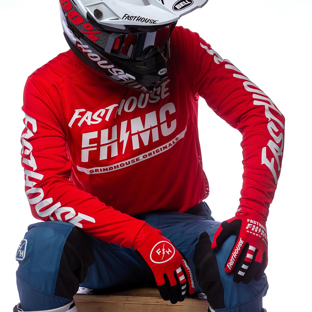 Grindhouse Score Jersey - Red Fasthouse FH Brand / No Collab Fasthousedev