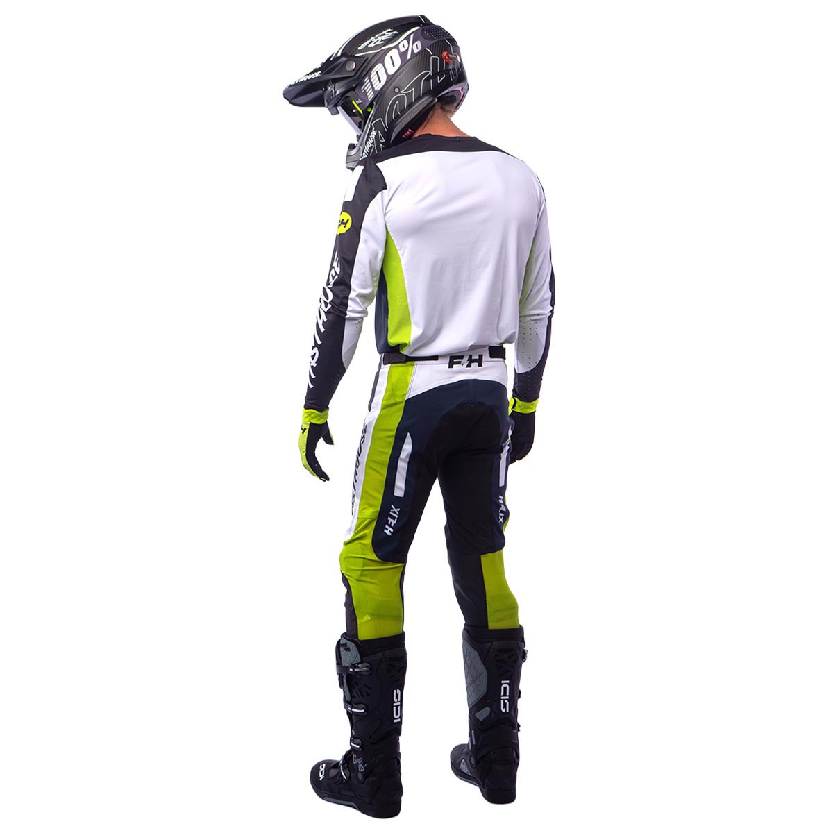 Helix Daytona Jersey - Black/Flo Green Fasthouse FH Brand / No Collab Fasthousedev