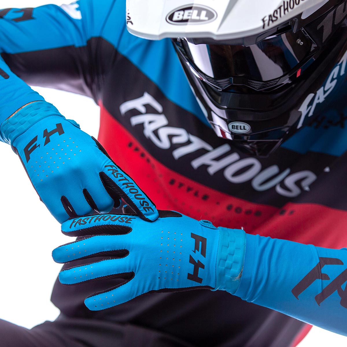 Helix Daytona LS Jersey - Electric Blue/Black Fasthouse FH Brand / No Collab Fasthousedev