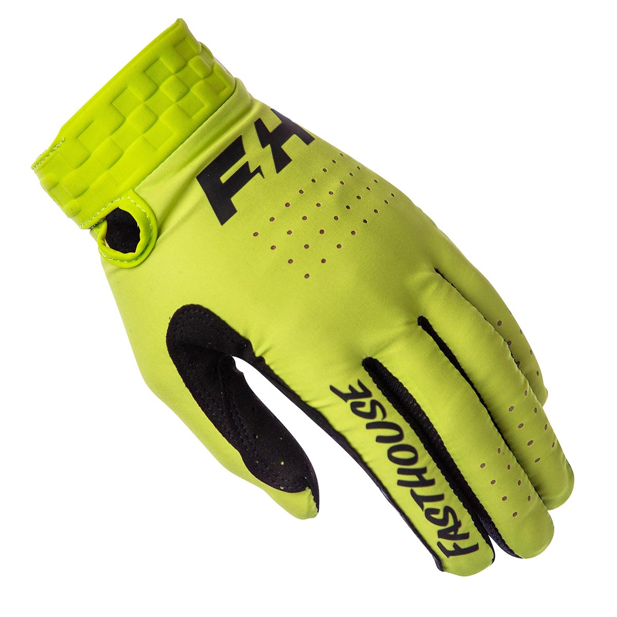 Helix Daytona Glove - Flo Green Fasthouse FH Brand / No Collab Fasthousedev