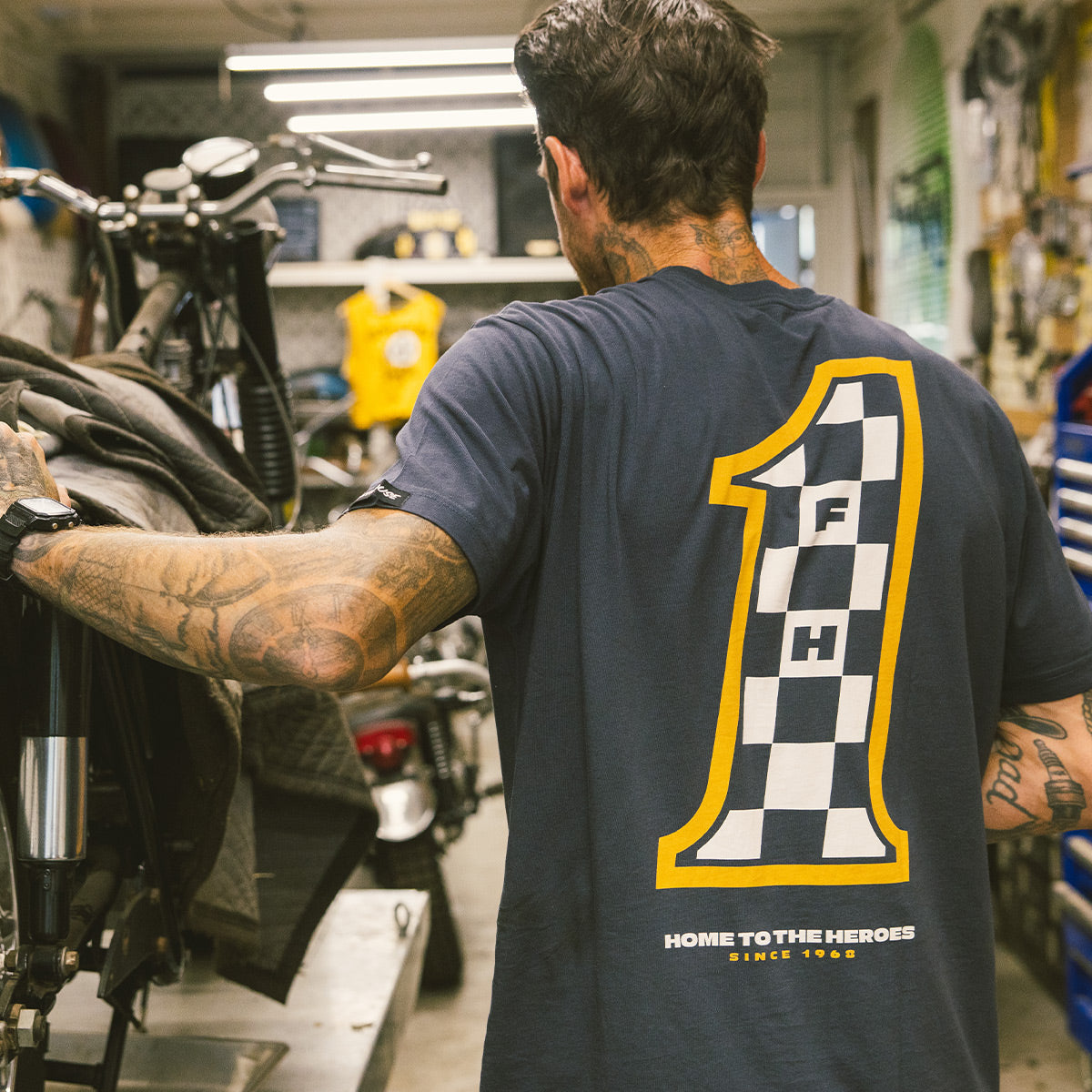 Heroes Tee - Graphite Black