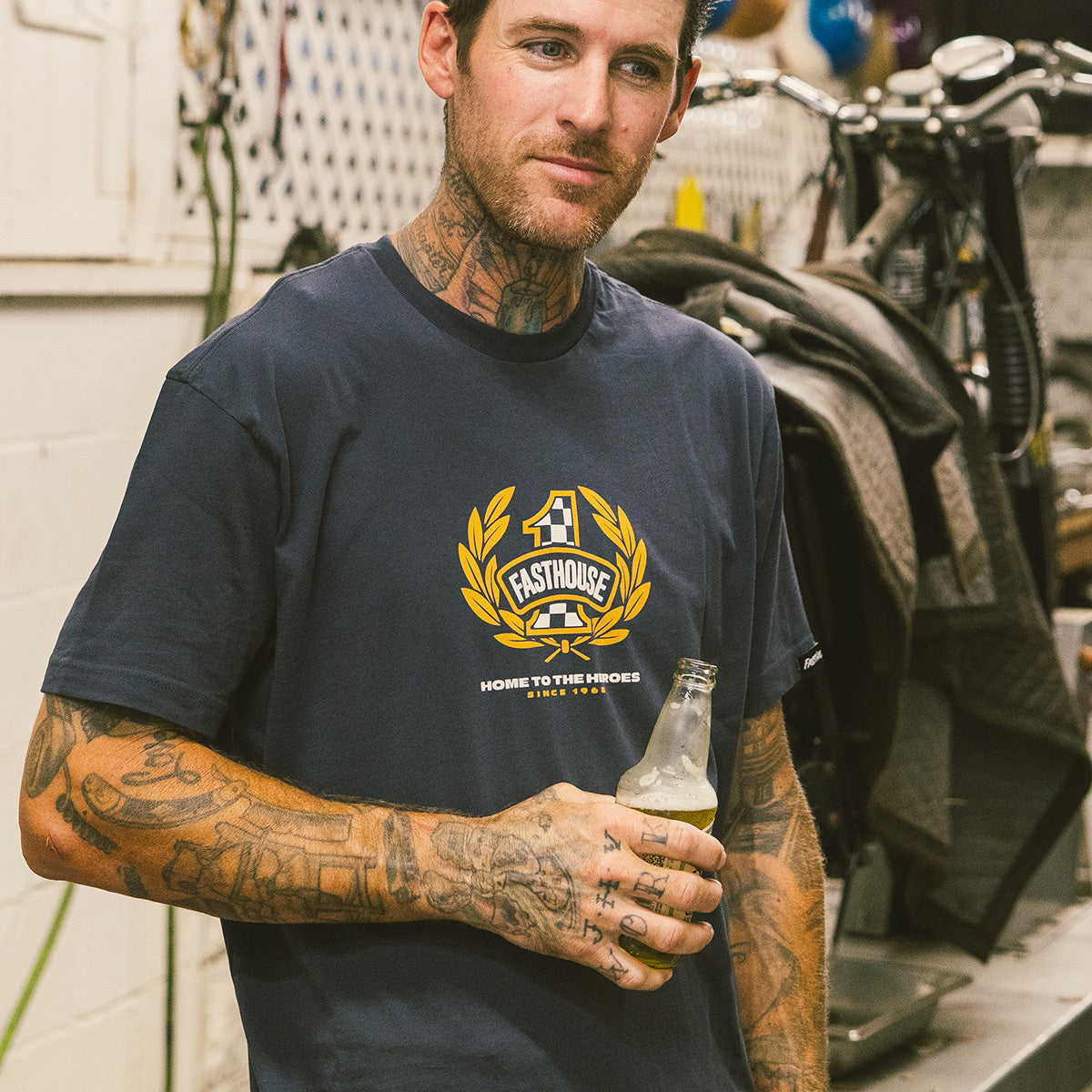 Heroes Tee - Graphite Black