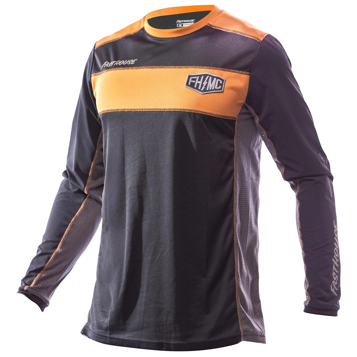 Off-Road Bronx LS Jersey - Black/Camel Fasthouse FH Brand / No Collab Fasthousedev