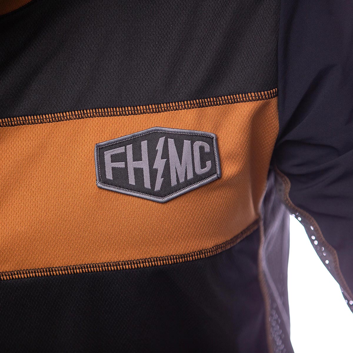 Off-Road Bronx LS Jersey - Black/Camel Fasthouse FH Brand / No Collab Fasthousedev