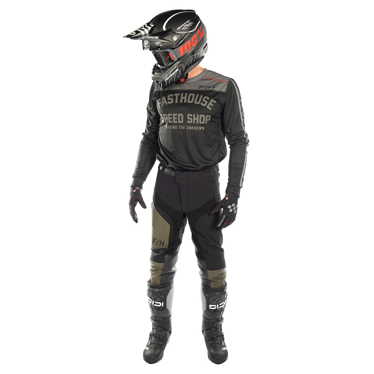 Sanguaro Petrol LS Jersey, Black Fasthouse FH Brand / No Collab Fasthousedev