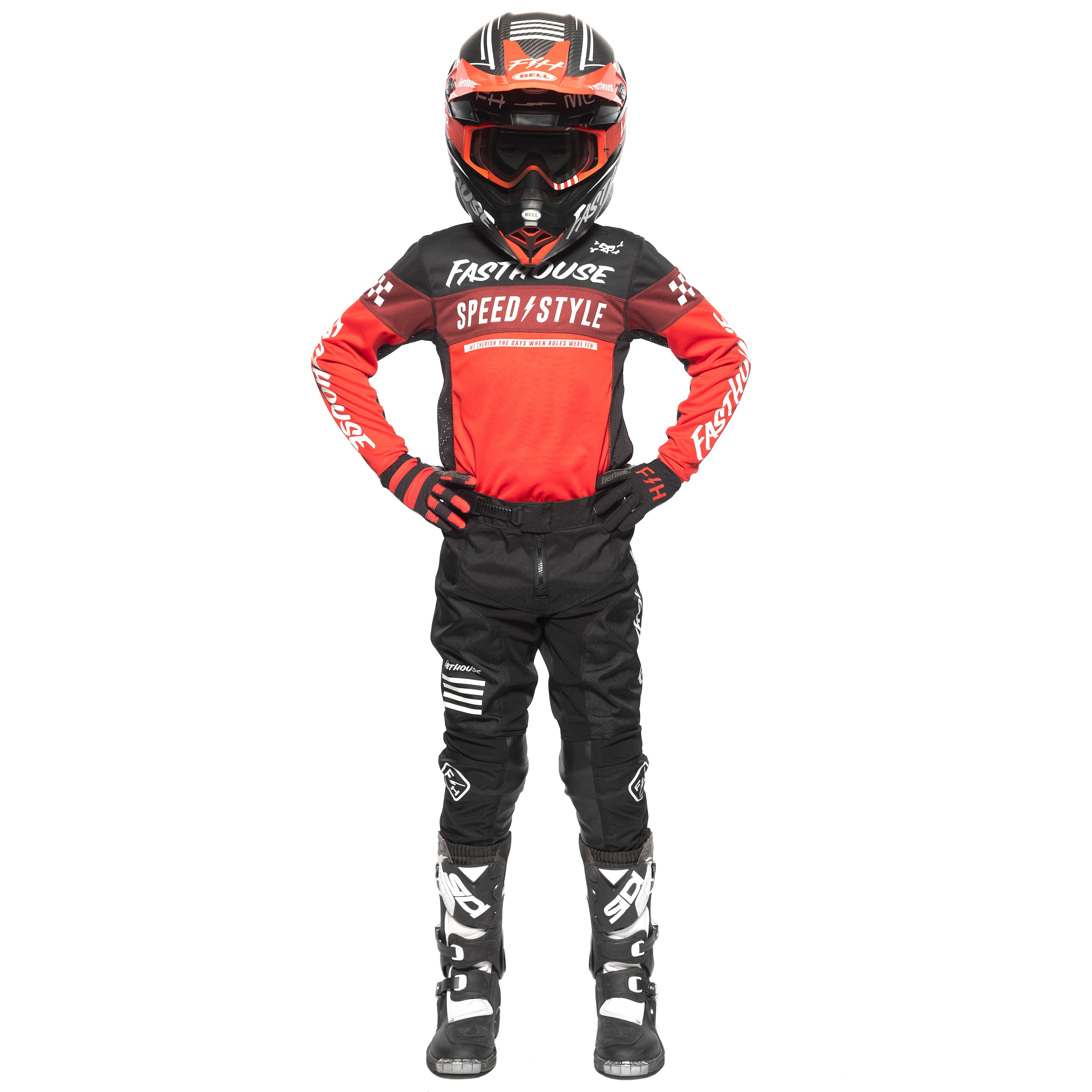 Youth Grindhouse Akin Jersey - Red/Black