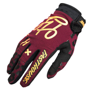 Speed Style Golden Women's Glove - Maroon