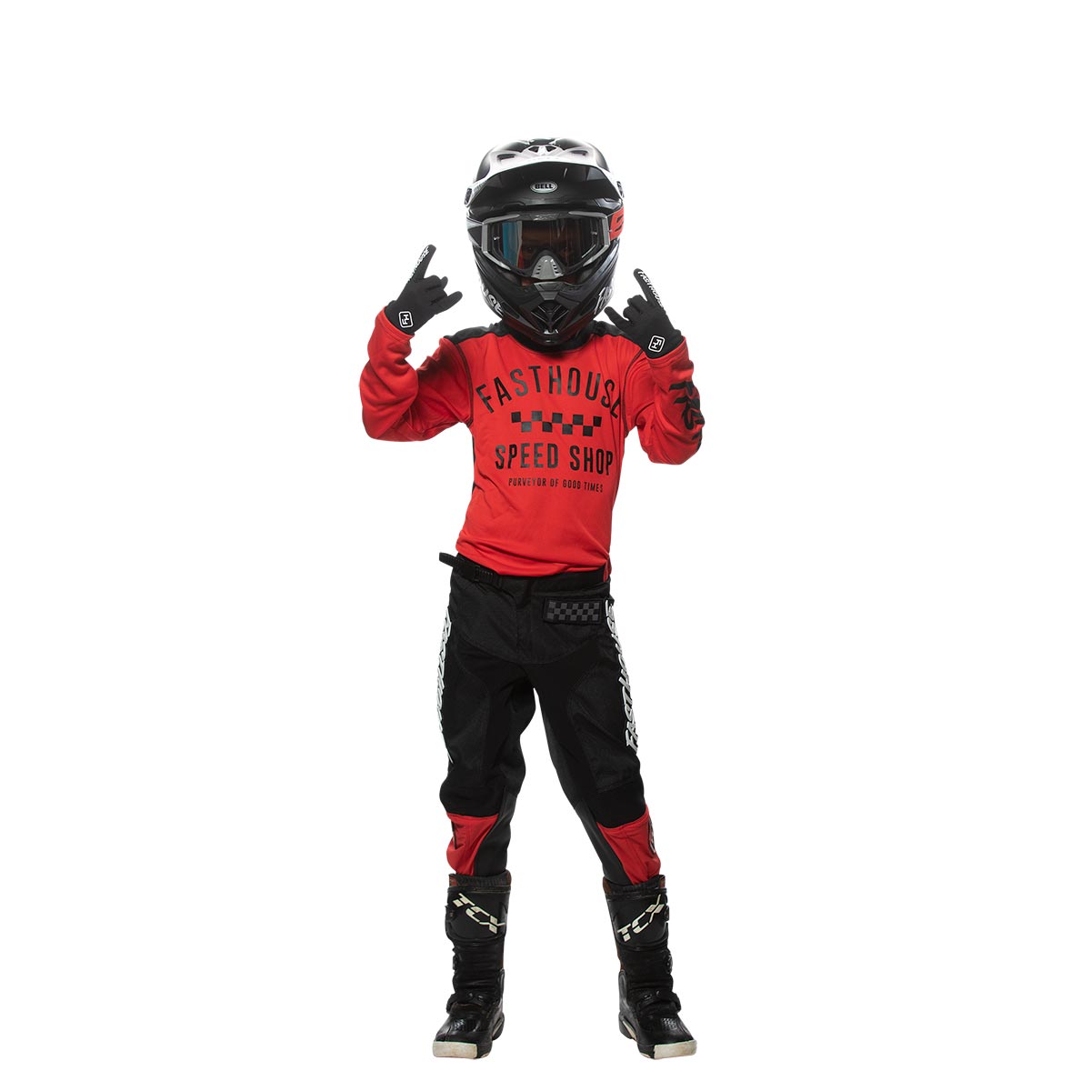 Carbon Youth Jersey - Red/Black